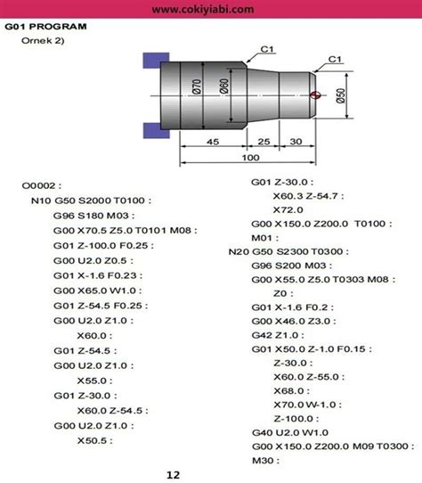 cnc torna program yazma|cnc torna programı.